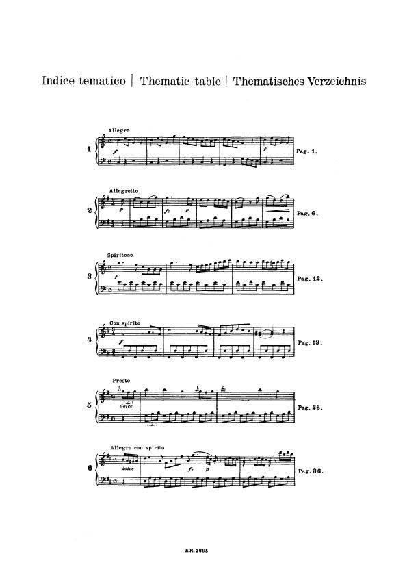 6 Sonatine Op. 36 - Revisione Sul Testo Originale - pro klavír